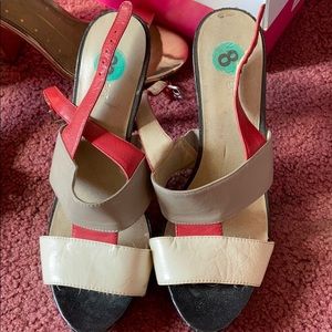 Black, Red and White Heels